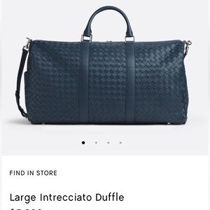 Bottega Veneta travel duffle bag leather